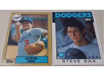 1986 & 1987 Topps:  Steve Sax