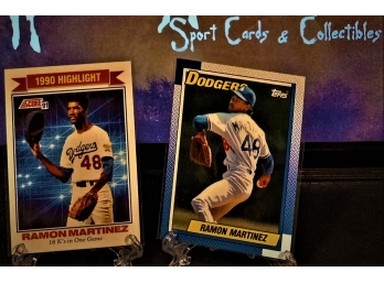 1990 Topps & 1991 Score:  Ramon Martinez