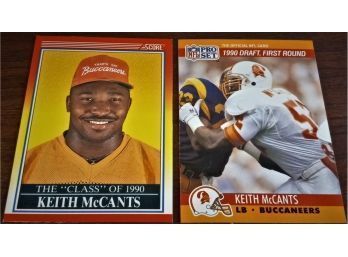 1990 Score & NFL Pro Set:  Keith McCants