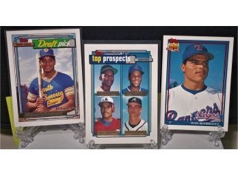Topps 1991, '92 And '93:  Three Huge Prospects - Manny Ramirez, Chipper Jones & Ivan Rodriguez