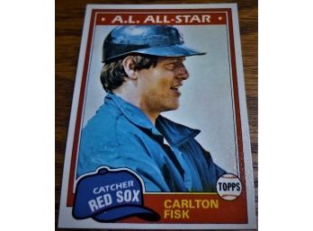 Topps 1981:  Carlton Fisk {Hall Of Famer}