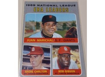 1970 Topps:  The E.R.A. Leaders From The Major League In 1969