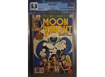 Moon Knight #1 Edition {1980}:  CGC 5.5 !!
