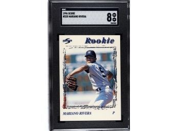 1996 Score SGC Historic Rookie Slab ('8'-NM/Mt):  Mariano Rivera (Rookie Card)