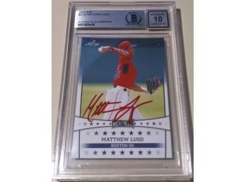 2019 Leaf:  Matthew Lugo (Rookie Card)- 'Very Rare'...BGS Authenticated '10'!!