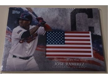 2018 Topps:  Jose Ramirez Flag Relic