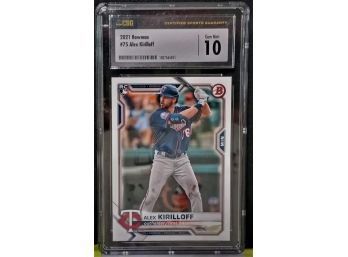 CSG Gem Mint '10'!! - Alex Kirilloff (Rookie Card)