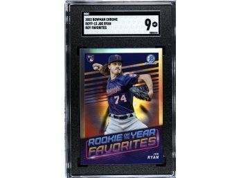 2022 Bowman Chrome:  Joe Ryan (Rookie Card)