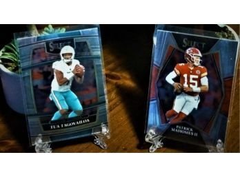 2021 Panini Select Football:  Tua Tagovailoa & Patrick Mahomes