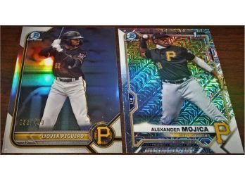 2021 Bowman Chrome:  Liover Peguero- (#259 /499) & Alexander Mojica