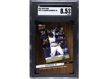 SGC Near Mint/Mint Plus Slab:  2020 Topps Now...Vlad Guerrero, Jr. {1st Career Hit}