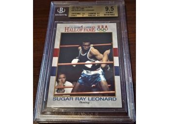 BGS Gem Mint:  Sugar Ray Leonard (1991 Impel Marketing)