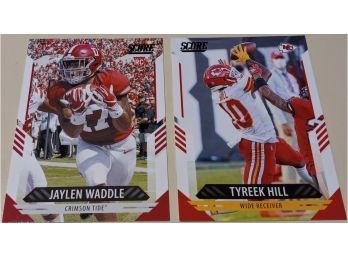 2021 Panini - Score:  Jaylen Waddle & Tyreek Hill