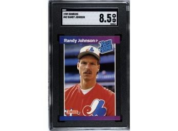 Randy Johnson (Rookie Card):  SGC Near Mint/Mint  Vintage Stunner!