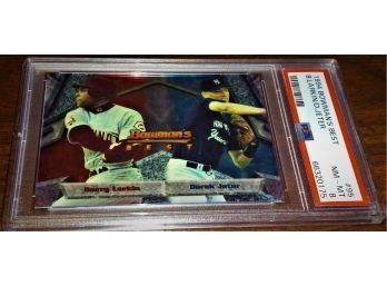 1994 Bowman's Best Chrome:  Derek Jeter & Barry Larkin PSA Slab '8' NM/MT