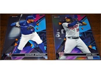 2021 Topps Finest:  George Springer & Josh Bell