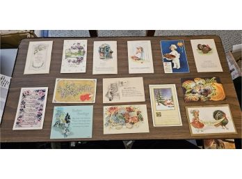 Lot KN5-246 Variety Antique Postcards (Top 2-drawer)