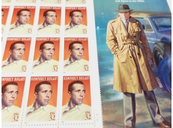 Legends Of Hollywood - HUMPHREY BOGART- Full Sheet Of 20  32 Cent Stamps