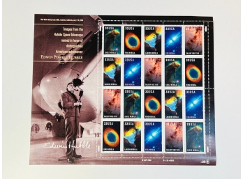 Galaxies - EDWIN HUBBLE - U S Postage  20  33 Cent Stamp Sheet  SEALED