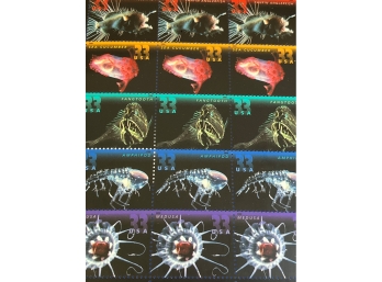 Deep Sea Creatures -Scott #3439-43  - 33 Cent  Full  Sheet Of 15 SEALED