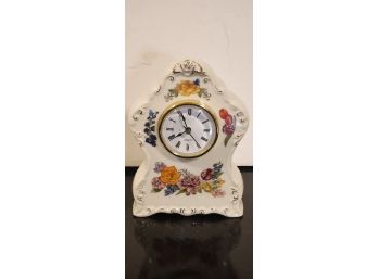 Brand New Flowered Ceramic Clock