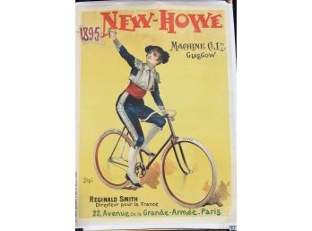 New Howe Cycles 1895 On Linen