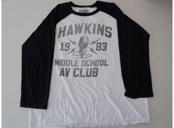 Stranger Things Hawkins Av Club Baseball Shirt