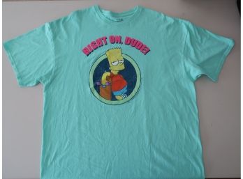 The Simpsons Bart Right On Dude T-shirt