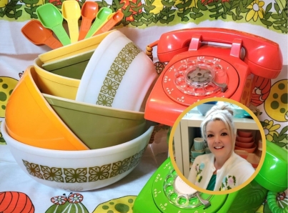 Dawn Thompson and her pyrex collection