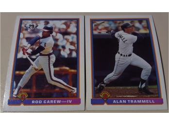 1991 Bowman:  Rod Carew & Alan Trammell