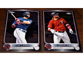 2022 Topps Chrome:  Trevor Larnach & Josh Donaldson