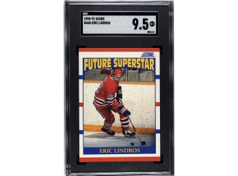 1990 Score - Vintage SGC Mint Plus:  Eric Lindros (Future Superstar Card)!