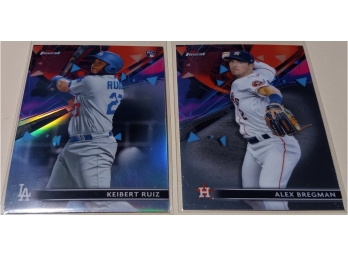 2021 Topps Finest:  Keibert Ruiz (Rookie Card) & Alex Bregman