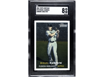 Topps 2006 Heritage:  (Near Mint) SGC Slab:  Miguel Cabrera - Future First Ballot Hall Of Famer