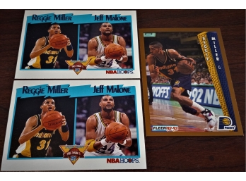 1991 NBA Hoops & 1992-93 Fleer:  Reggie Miller & Jeff Malone