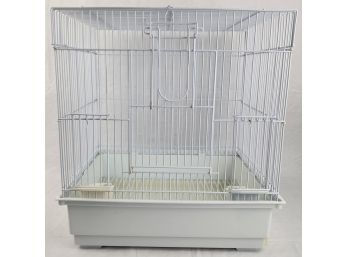 White Bird Cage - 14.5x11x15.5'