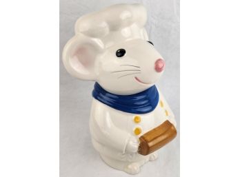 Vintage Chef Pierre Mouse Baker Cookie Jar - About 12' Tall