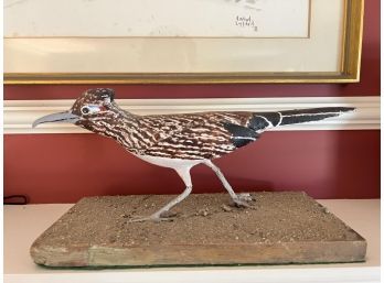 CARVED and PAINTED ROADRUNNER