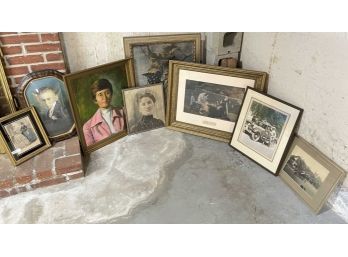 GROUP of VINTAGE PRINTS and PAINTING