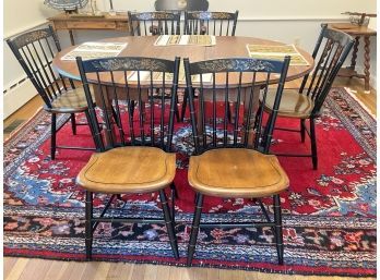 SET of (6) SIGNED HITCHCOCK CHAIRS