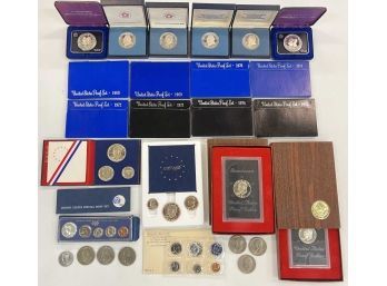 BICENTENNIAL MEDALS AND POST 1964 PROOF SETS