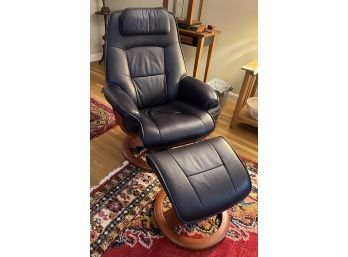 NORWEGIAN STYLE RECLINING CHAIR with FOOTSTOOL