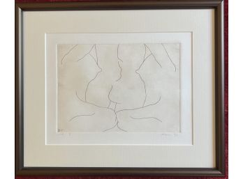 ANGIE WHITSON 'LINES II' PENCIL SIGNED PRINT