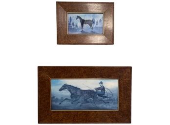 (2) FRAMED SULLINS HOUSE HORSE PRINTS