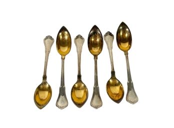 (6) STERLING SILVER GRAPEFRUIT SPOONS