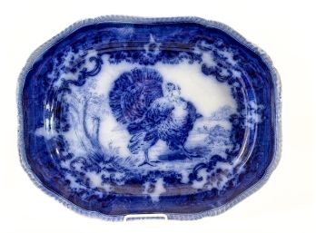 (19th c) COPELAND SPODE TURKEY PLATTER