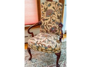 HICKORY CHAIR CO. QUEEN ANNE STYLE LOLLING CHAIR