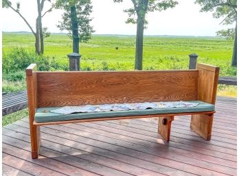 OAK CHURCH PEW