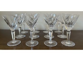 (12) 6.5 INCH WATERFORD CRYSTAL WINE GLASSES