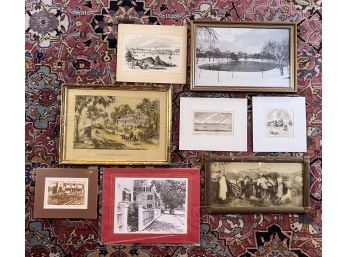 LOT of VINTAGE/ANTIQUE PRINTS  & (1) PHOTOGRAPH